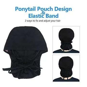 Adjustable QBA Working Cap for All Hair Types