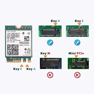 WiFi 6E AX210 Wireless Card with Bluetooth 5.3 Upgrade