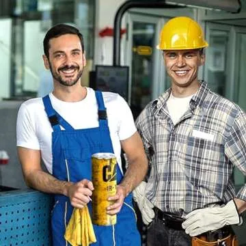 Unique Gifts For Men Alfaro Yellow CAT 1R 1807 Engine Oil Filter Skinny Tumbler with Lid, Stainless Steel Double Wall Cups, Insulated Travel Coffee Mug