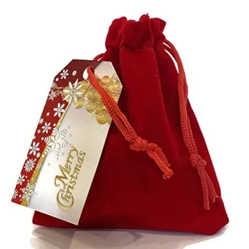 Gag Gift Velvet Bag with Real Authentic Coal Surprise