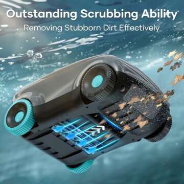 AIPER Scuba E1 Cordless Robotic Pool Cleaner, Pool Vacuum with Advanced Filtration, Tri-Motor, ldeal...