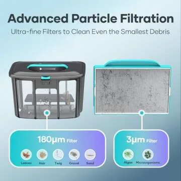 AIPER Scuba E1 Cordless Robotic Pool Cleaner, Pool Vacuum with Advanced Filtration, Tri-Motor, ldeal for Above-Ground Pools up to 1,100 Sq.ft (Renewed)