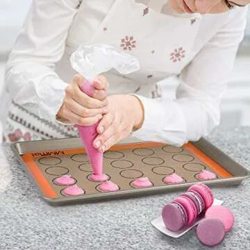MMmat Silicone Baking Mat - Non Stick Reusable Sheets