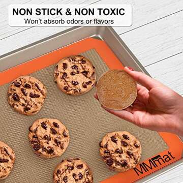 MMmat Silicone Baking Mat - Non Stick Reusable Sheets
