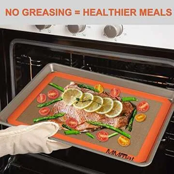 MMmat Silicone Baking Mat - Non Stick Reusable Sheets