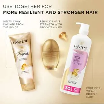 Pantene Miracle Rescue Deep Conditioner - Melting Pro-V Pearls for Dry, Damaged or Color-Treated Hair, Softens and Repairs, 8.0 oz