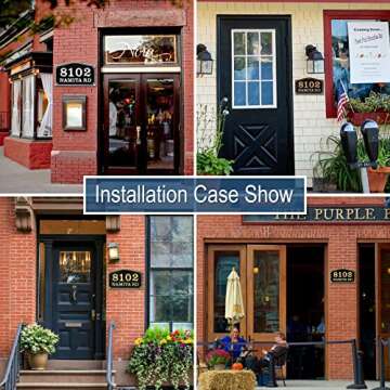 COQOFA Stylish Custom House Address Plaque - Personalize Yours!