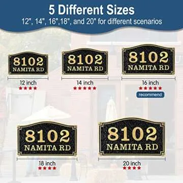 Customizable COQOFA House Address Plaque for Every Home