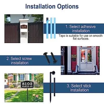 Customizable COQOFA House Address Plaque for Every Home