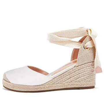 Elegant Womens Espadrille Wedge Sandals for Summer Comfort