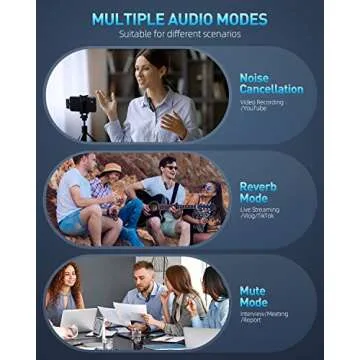 Wireless Lavalier Microphone for Type-C Phones - Easy Setup