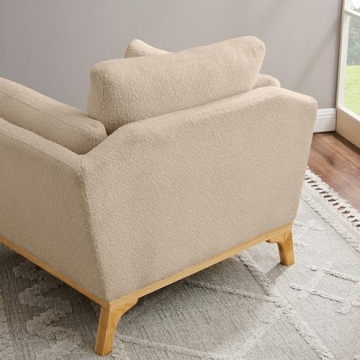 VANOMi Oversized Boucle Accent Chair Classic Comfort