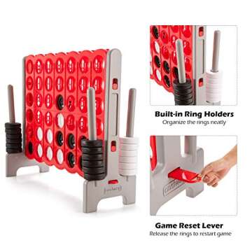 COSTWAY Jumbo 4-to-Score Game Set for All Ages