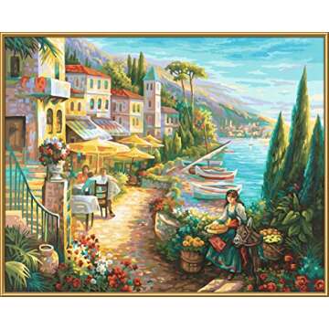 Schipper 602100438 MNZ 609130814 Numbers Bella Italia Adults with Brush and Acrylic Paints 40 x 50 cm