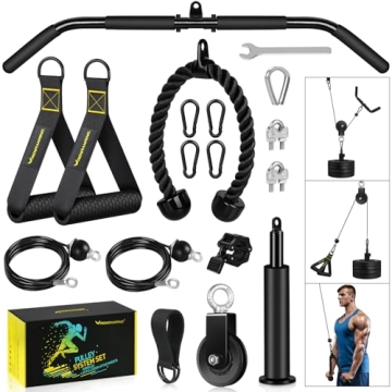 RENRANRING Fitness LAT and Lift Pulley System Gym Equipment