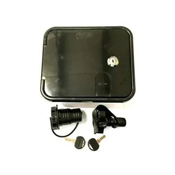 Valterra Black Gravity/City Water Hatch Fill Dish Lock Keys RV Trailer