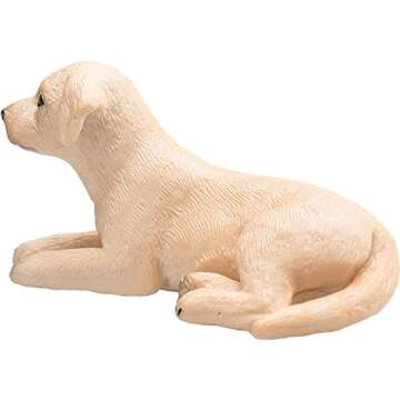 MOJO Yellow Labrador Puppy Realistic Domesticated Animal Hand Painted Toy Figurine
