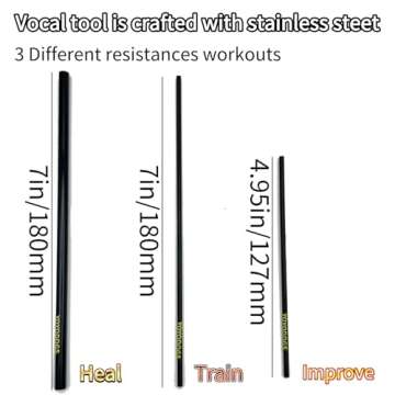 YOYODOGS Vocal Training Sing Straw for Better Singing