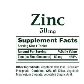 Nature's Bounty Zinc 50 mg - Vegetarian, 400 Caplets