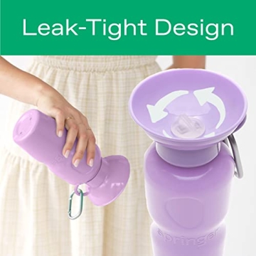 Springer Portable Dog Water Bottle | BPA-Free & Leak-Proof | 22oz