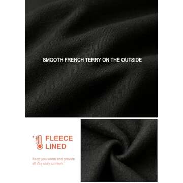 Hoodies for Women Oversized Fleece Sweatshirt with Pocket Loose Fit Casual Athletic Workout Pullover, Black, Medium