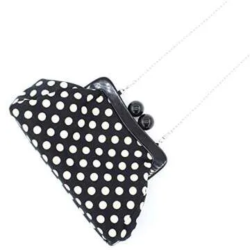 Menurra Polka Dot Evening Bag Clutch Purse for Women Wedding Party Handbag Cocktail Bag