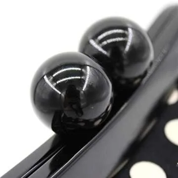 Menurra Polka Dot Evening Bag Clutch Purse for Women Wedding Party Handbag Cocktail Bag