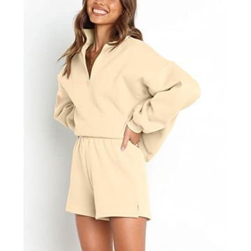 MEROKEETY Women's Cozy Fall Oversized Lounge Set