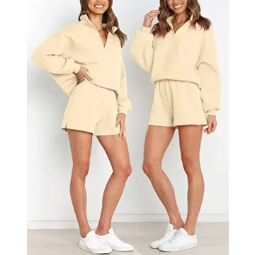 MEROKEETY Women's Cozy Fall Oversized Lounge Set