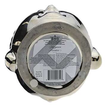 Thompson Ferrier Buddha Candles - Cassis Pomegranate - Luxury Scented Candle - Decorative Candle Made with Soy Wax Blend & All Natural Essential Oils - Silver