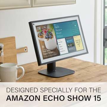 Made for Amazon Tilt and Swivel Stand, for the Echo Show 15