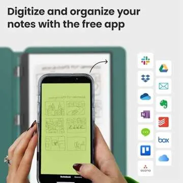 Rocketbook Pro 2.0 Reusable Professional Smart Notebook, Letter Size 8.5x11, Green - Lined & Dot Grid Pages, App-Connected, Erasable, Premium Cover, Ideal for Work Notes and Business Meetings