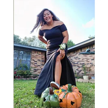 Elegant Off Shoulder High Split Evening Gown for Women