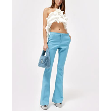 Women's 3D Flower Sheer Mesh Crop Top Y2K Fashion