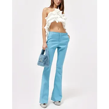 Women's 3D Flower Sheer Mesh Crop Top Y2K Fashion