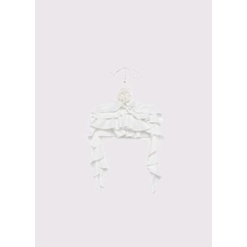 Women's 3D Flower Sheer Mesh Crop Top Y2K Fashion