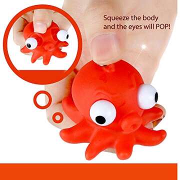 SAMRIKO Premium 32 Piece Valentines Day Card for Kids With Squeezable PopEye Animal Keychain Perfect for Valentine’s Day Gifts for Kids, Class Valentine Gifts, Valentine Gifts for Class, Classroom