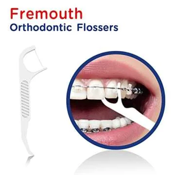 Fremouth Upgraded Orthodontic Flossers for Braces - 100 Count Pack