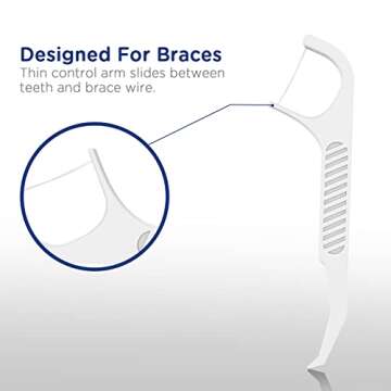 Fremouth Orthodontic Flossers for Braces - 100 Count