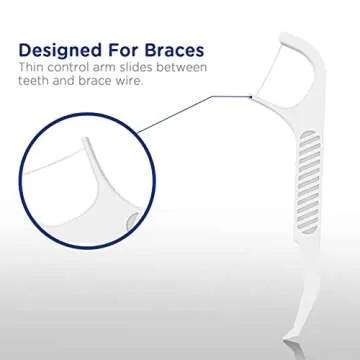 Fremouth Orthodontic Flossers for Braces - 100 Count