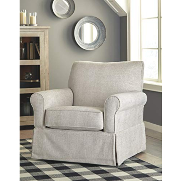 Comfortable Searcy Upholstered Swivel Glider Chair Gray