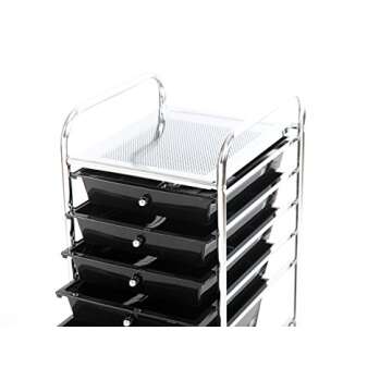 Finnhomy 6 Drawer Rolling Cart for Home and Office Storage