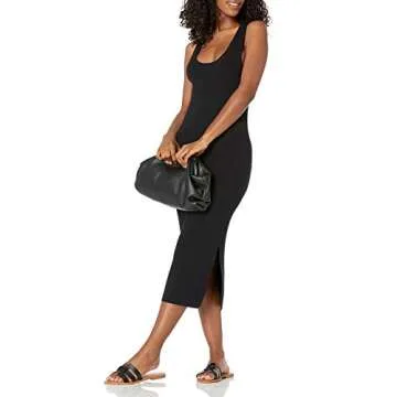 The Drop Women's Rib Midi Dress for Stylish Comfort