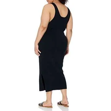 The Drop Women's Rib Midi Dress for Stylish Comfort