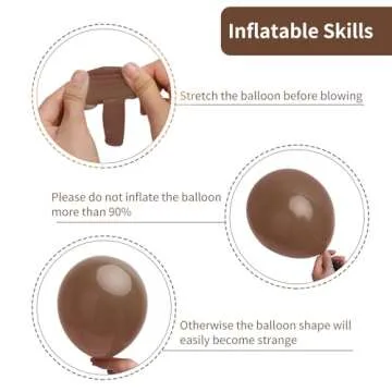 RUBFAC 129pcs Brown Balloons Different Sizes 18 12 10 5 Inches for Garland Arch Kit, Premium Boho Coffee Brown Latex Balloon for Birthday Party Graduation Wedding Anniversary Baby Shower Decoration