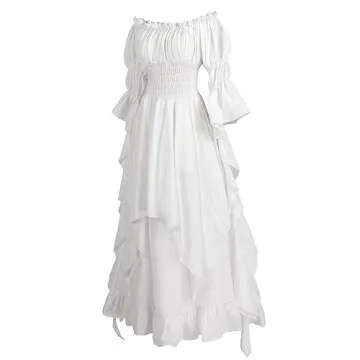 LTAKK Renaissance Dress for Women Medieval Costume