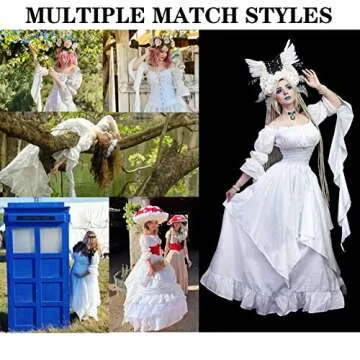 LTAKK Renaissance Dress for Women Medieval Costume