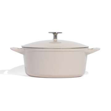 Made In Cookware - Dutch Oven 5.5 Quart - Linen - Enameled Cast Iron - Exceptional Heat Retention & ...