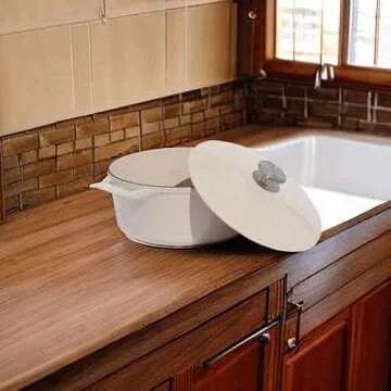 Made In Dutch Oven 5.5 Quart - Linen Enameled Cast Iron