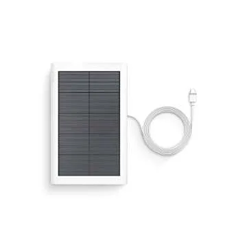 Ring Small Solar Panel, 1.9W for Outdoor Cam (Stick Up Cam), Stick Up Cam Pro, Spotlight Cam Plus, Spotlight Cam Pro - White
